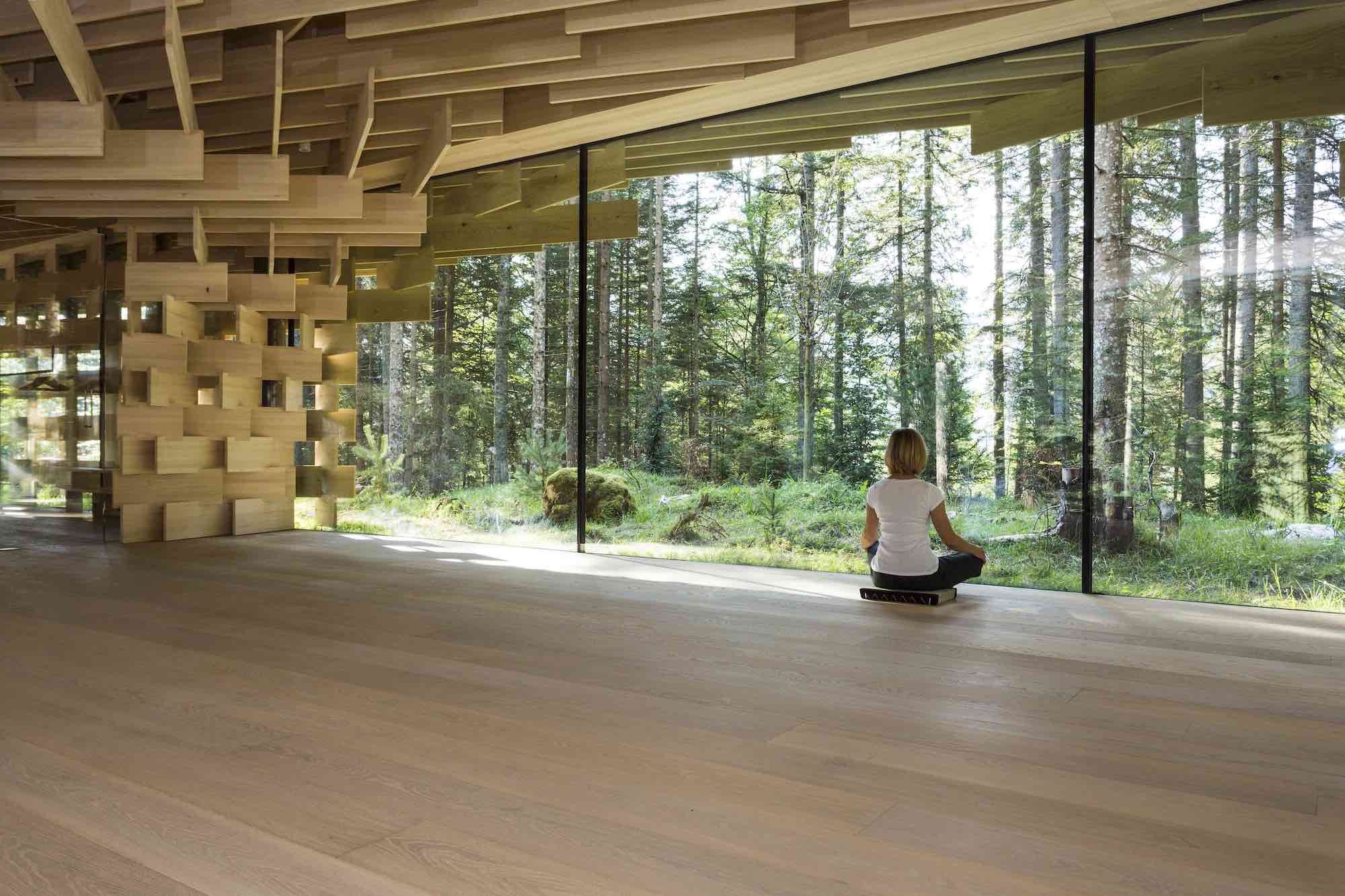 Das Meditation House by Kengo Kuma lässt den Trubel der Welt vergessen.